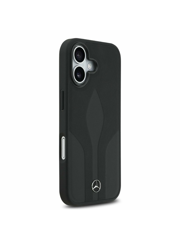 Mercedes Mercedes Bőr The Move MagSafe Hátsó Tok iPhone 17-hez Fekete