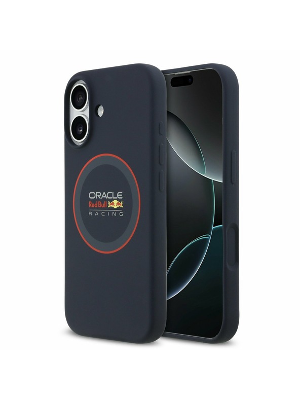 Red Bull Red Bull Szilikon Piros Gyűrű MagSafe Hátsó Tok iPhone 17-hez Sötétkék