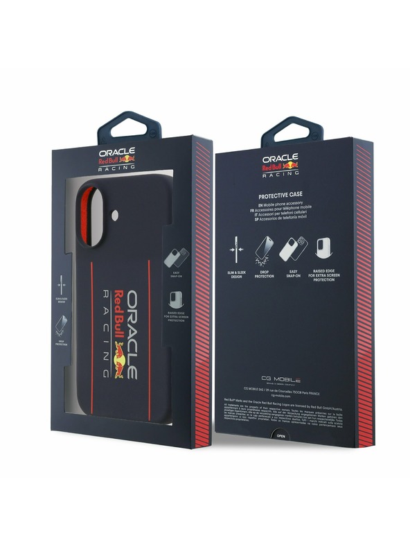 Red Bull Red Bull Silicone Vertical Logo MagSafe Hátlap iPhone 17 számára Navy