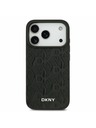 DKNY DKNY PU Leather Grid Pattern Magsafe Hátlap iPhone 17 Pro számára Black