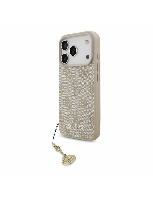 Guess Guess 4G Charm MagSafe Hátlap iPhone 17 Pro számára Tone on Tone Pink