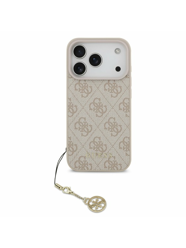 Guess Guess 4G Charm MagSafe Hátlap iPhone 17 Pro számára Tone on Tone Pink
