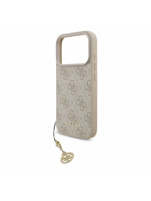 Guess Guess 4G Charm MagSafe Hátlap iPhone 17 Pro számára Tone on Tone Pink