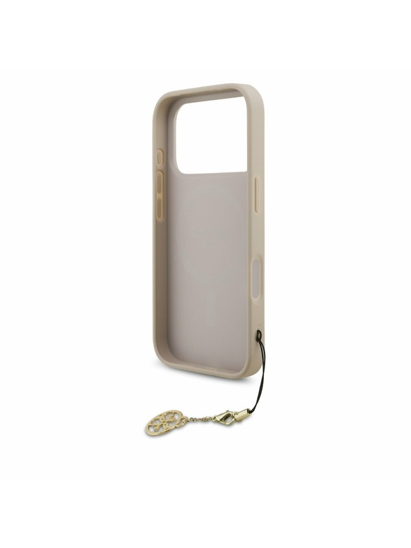 Guess Guess 4G Charm MagSafe Hátlap iPhone 17 Pro számára Tone on Tone Pink