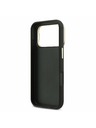 Guess Guess PU Grained 4G Logo Stand Camera Frame Hátlap iPhone 17 Pro számára Black