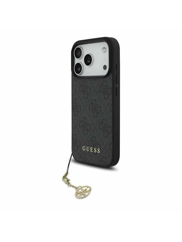 Guess Guess 4G Charm MagSafe Hátlap iPhone 17 Pro számára Tone on Tone Grey