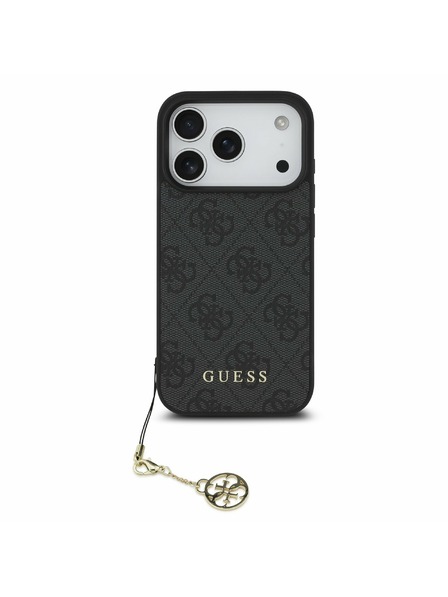 Guess Guess 4G Charm MagSafe Hátlap iPhone 17 Pro számára Tone on Tone Grey