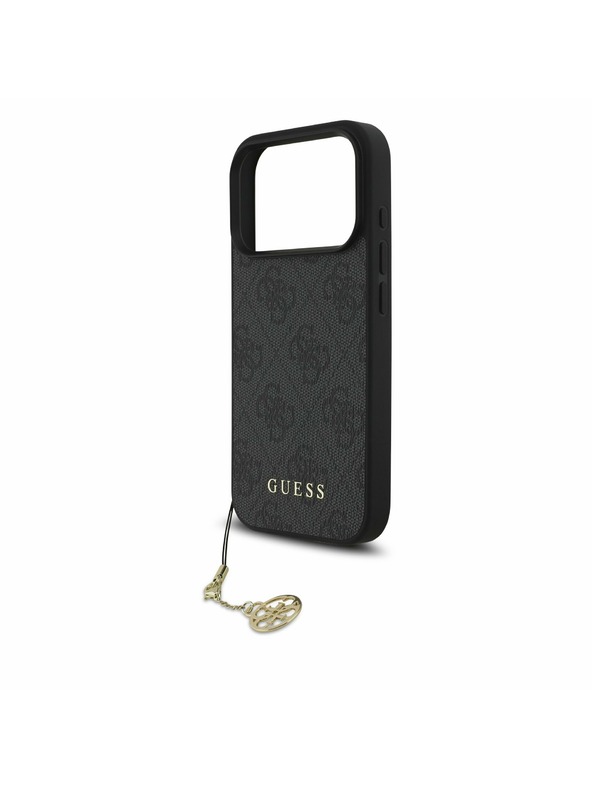 Guess Guess 4G Charm MagSafe Hátlap iPhone 17 Pro számára Tone on Tone Grey