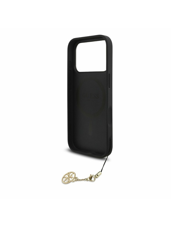 Guess Guess 4G Charm MagSafe Hátlap iPhone 17 Pro számára Tone on Tone Grey