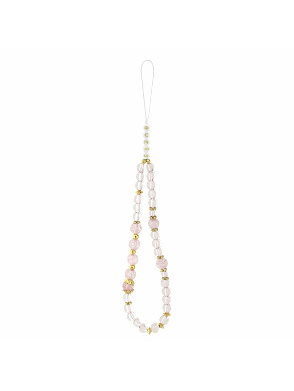 Guess Guess IML Flowers Strap MagSafe Hátlap iPhone 17 Pro számára Pink