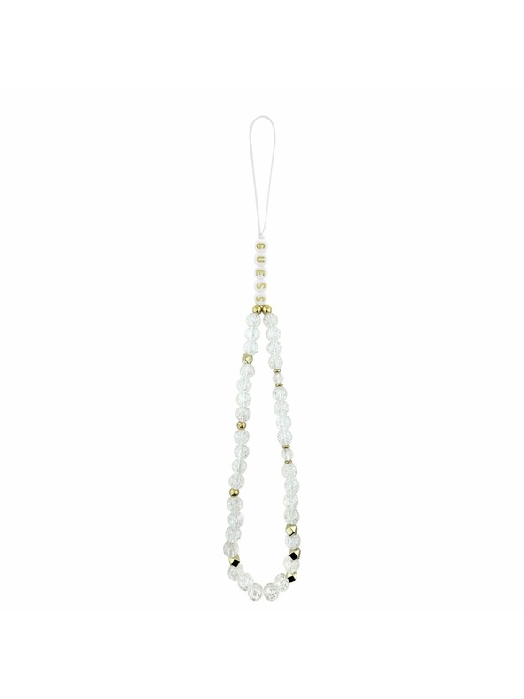 Guess Guess IML Flowers Allover Strap MagSafe Hátlap iPhone 17 Pro számára White