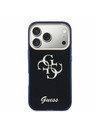 Guess Guess IML 4G Script Metal Logo Hátlap iPhone 17 Pro számára Blue