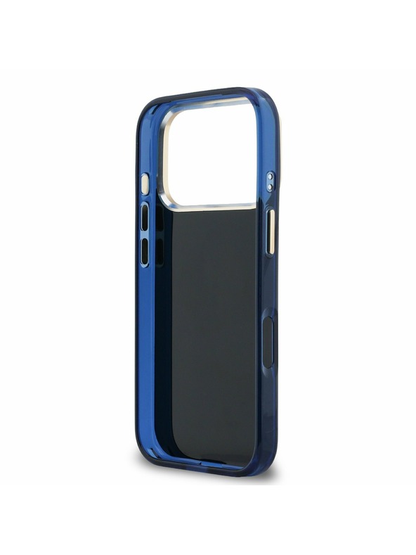 Guess Guess IML 4G Script Metal Logo Hátlap iPhone 17 Pro számára Blue