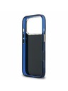 Guess Guess IML 4G Script Metal Logo Hátlap iPhone 17 Pro számára Blue