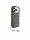 Guess Guess 4G Charm MagSafe Hátlap iPhone 17 Pro számára Tone on Tone Brown