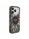 Guess Guess IML Flowers Strap MagSafe Hátlap iPhone 17 Pro számára Black