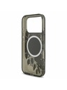 Guess Guess IML Flowers Strap MagSafe Hátlap iPhone 17 Pro számára Black