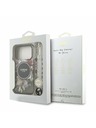 Guess Guess IML Flowers Strap MagSafe Hátlap iPhone 17 Pro számára Black