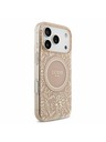 Guess Guess IML Flowers Allover Strap MagSafe Hátlap iPhone 17 Pro számára Pink