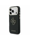 Guess Guess PU Resin Logo Hátlap iPhone 17 Pro számára Black