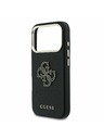 Guess Guess PU Resin Logo Hátlap iPhone 17 Pro számára Black