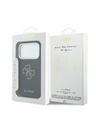 Guess Guess PU Resin Logo Hátlap iPhone 17 Pro számára Black