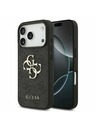 Guess Guess PU 4G Metal Logo Hátlap iPhone 17 Pro számára Grey