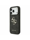 Guess Guess PU 4G Metal Logo Hátlap iPhone 17 Pro számára Grey