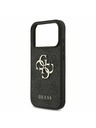 Guess Guess PU 4G Metal Logo Hátlap iPhone 17 Pro számára Grey