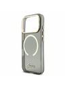 Guess Guess IML Glitter Script Strap MagSafe Hátlap iPhone 17 Pro számára Black