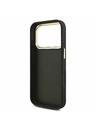 Guess Guess PU Leather 4G Metal Logo Gold Frame Hátoldal iPhone 17 Pro Black