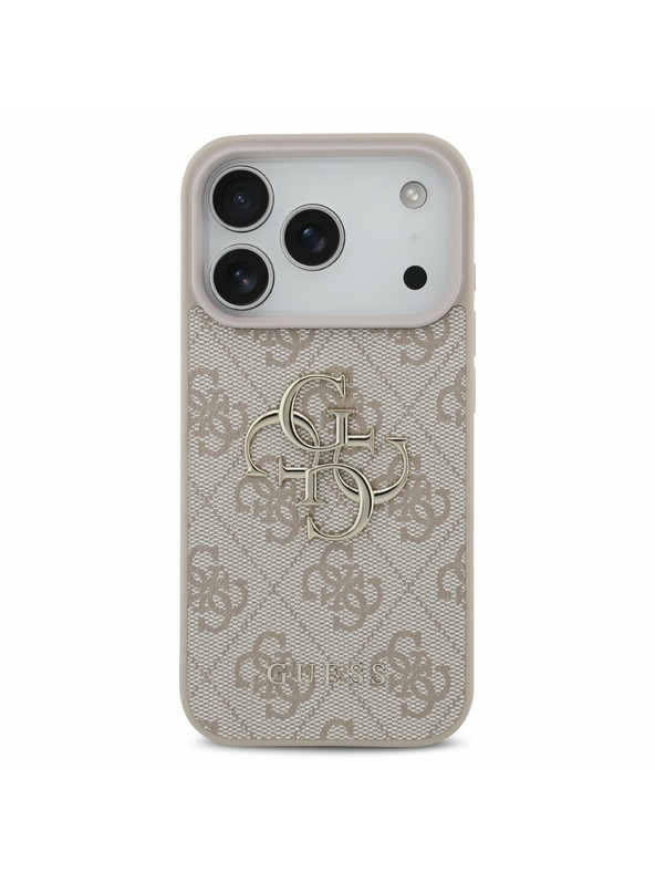 Guess Guess PU 4G Metal Logo Hátoldal iPhone 17 Pro Pink