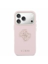 Guess Guess PU Resin Logo Hátoldal iPhone 17 Pro Pink