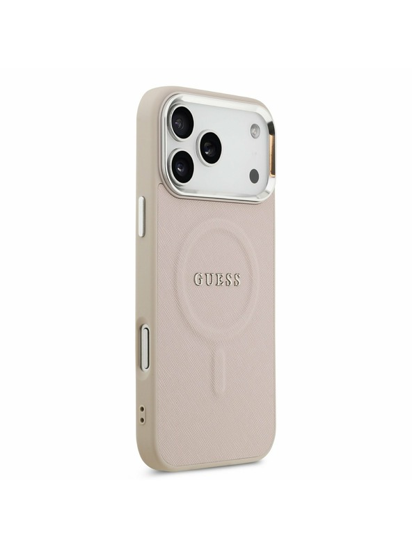 Guess Guess PU Saffiano MagSafe Hátoldal iPhone 17 Pro Pink