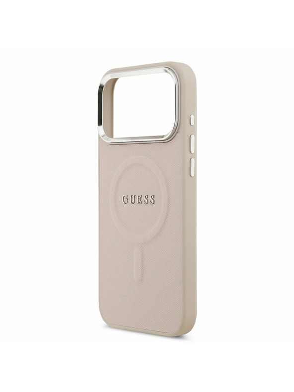 Guess Guess PU Saffiano MagSafe Hátoldal iPhone 17 Pro Pink