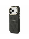 Guess Guess PU Leather 4G Gold Frame MagSafe Hátoldal iPhone 17 Pro Black