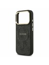 Guess Guess PU Leather 4G Gold Frame MagSafe Hátoldal iPhone 17 Pro Black