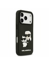 Karl Lagerfeld Karl Lagerfeld 3D Rubber Karl and Choupette Hátoldal iPhone 17 Pro Black