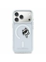 Karl Lagerfeld Karl Lagerfeld IML Choupette Peekaboo MagSafe Hátoldal iPhone 17 Pro Transparent