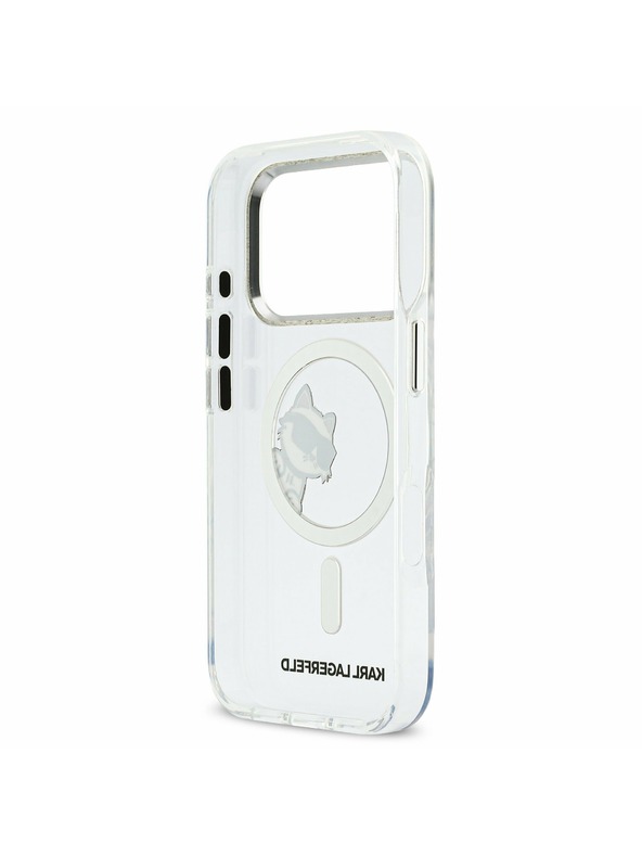 Karl Lagerfeld Karl Lagerfeld IML Choupette Peekaboo MagSafe Hátoldal iPhone 17 Pro Transparent