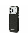 Karl Lagerfeld Karl Lagerfeld Grained PU Repeated Logo MagSafe Hátoldal iPhone 17 Pro Black