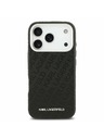 Karl Lagerfeld Karl Lagerfeld Grained PU Repeated Logo MagSafe Hátoldal iPhone 17 Pro Black