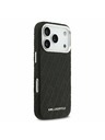 Karl Lagerfeld Karl Lagerfeld Grained PU Repeated Logo MagSafe Hátoldal iPhone 17 Pro Black