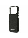 Karl Lagerfeld Karl Lagerfeld Grained PU Repeated Logo MagSafe Hátoldal iPhone 17 Pro Black