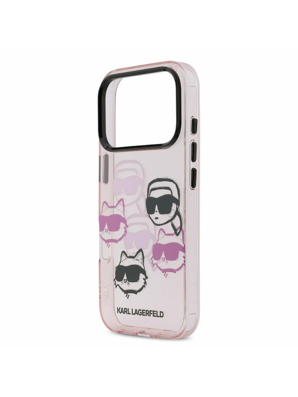 Karl Lagerfeld Karl Lagerfeld IML Multi K&CH Heads Hátoldal iPhone 17 Pro Pink