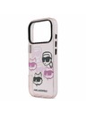 Karl Lagerfeld Karl Lagerfeld IML Multi K&CH Heads Hátoldal iPhone 17 Pro Pink