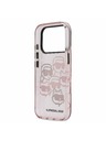 Karl Lagerfeld Karl Lagerfeld IML Multi K&CH Heads Hátoldal iPhone 17 Pro Pink