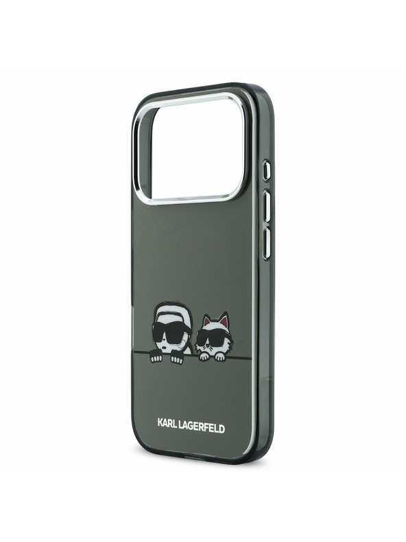 Karl Lagerfeld Karl Lagerfeld IML K&CH Heads Logo MagSafe Hátoldal iPhone 17 Pro Black