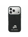 Karl Lagerfeld Karl Lagerfeld PU Karl and Choupette Heads Pins MagSafe Hátoldal iPhone 17 Pro Black