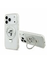 Karl Lagerfeld Karl Lagerfeld Ringstand Karl and Choupette MagSafe Hátoldal iPhone 17 Pro White
